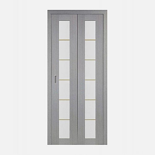 Дверь складная ТУРИН 501.2 с молдингом, экошпон (ст.матовое)